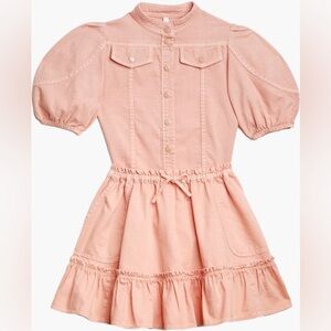 Zimmermann Ginger Utility Denim Top in Pink size 4